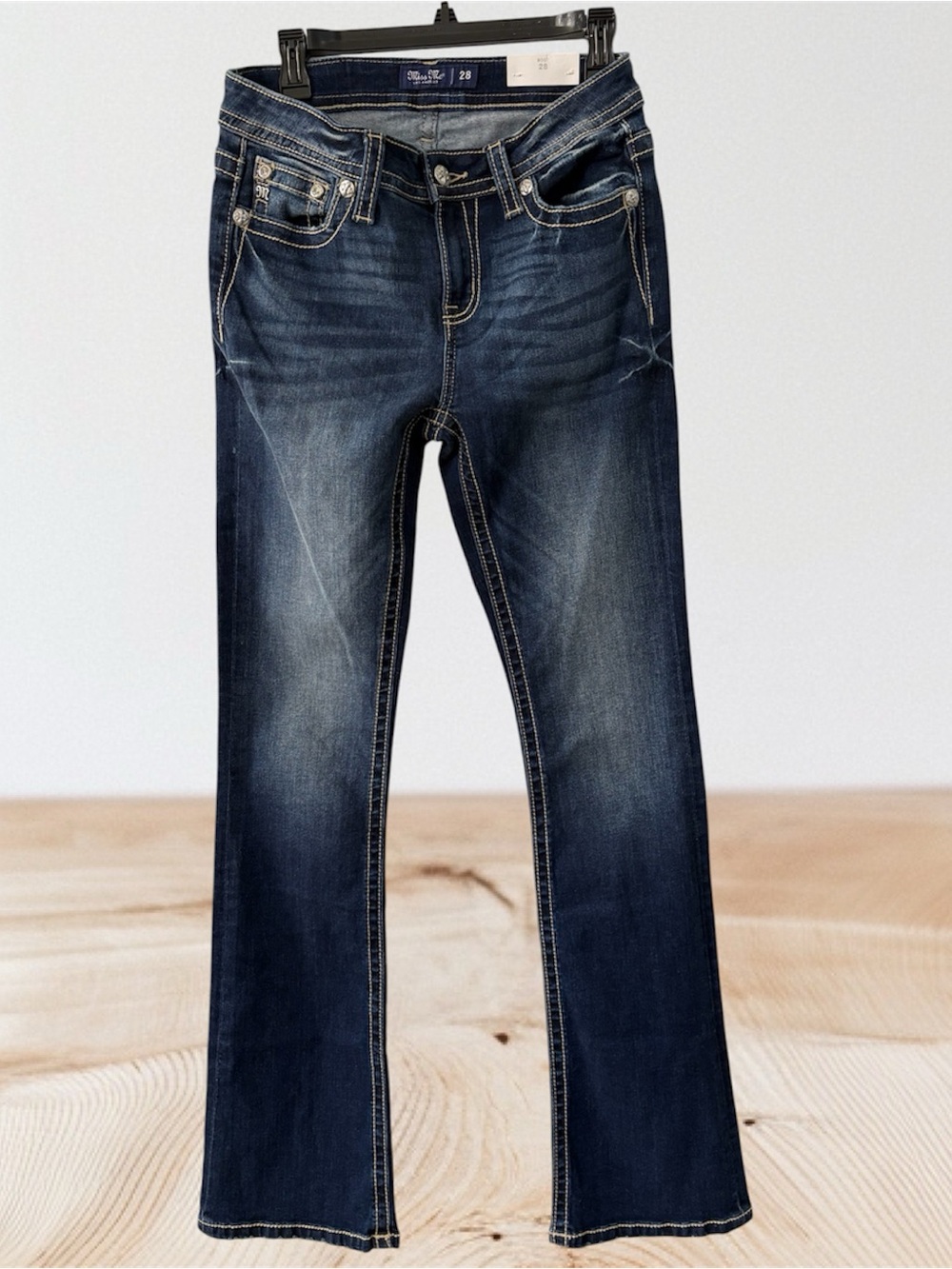 Miss Me Dark Blue Jeans